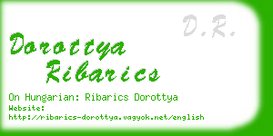 dorottya ribarics business card